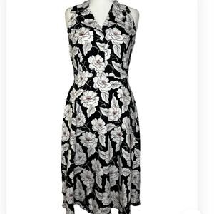 Hawaiian Halter Dress 10 Handmade Midi Cotton Floral Beach Luau Summer Party